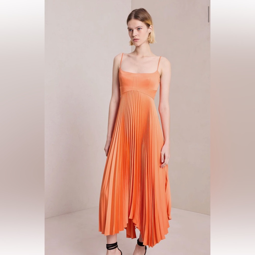 House of Harlow 1960 Pleated Open Back Dress